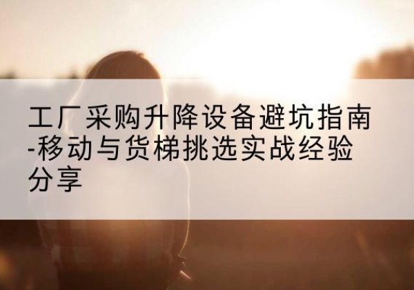 沙市移动式升降机怎么选-工厂采购升降设备避坑指南-移动与货梯挑选实战经验分享